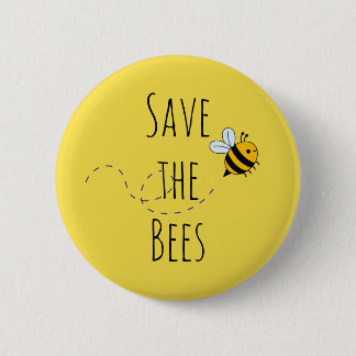 Badge Rond 5 Cm Sauvez le bouton d'activiste d'abeilles