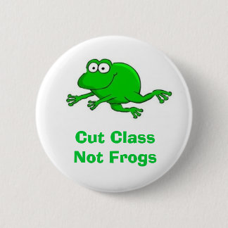 Badge Rond 5 Cm Sauvez le bouton de grenouilles