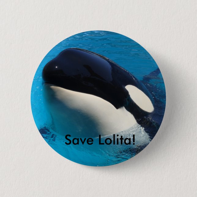 Badge Rond 5 Cm Sauvez le bouton de Lolita (Devant)