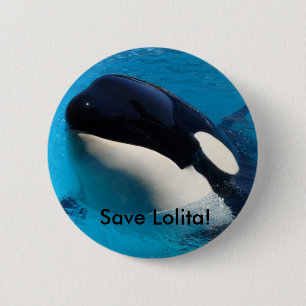 Badge Rond 5 Cm Sauvez le bouton de Lolita