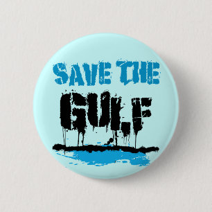 BADGE ROND 5 CM SAUVEZ LE GULF