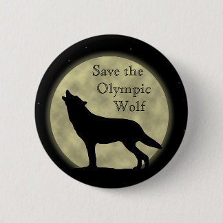 Badge Rond 5 Cm Sauvez le loup olympique