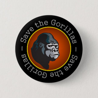 Badge Rond 5 Cm Sauvez les gorilles
