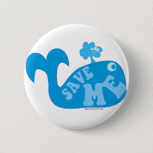 Badge Rond 5 Cm Sauvez-moi une certaine eau !