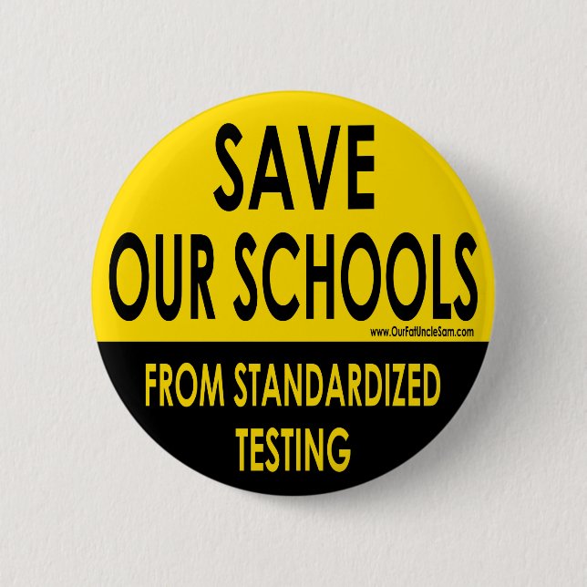 Badge Rond 5 Cm Sauvez nos écoles (Devant)