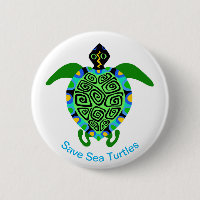 Save Sea TURTLES - Graphique animal en voie de dis