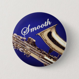Badge Rond 5 Cm Saxophone lisse