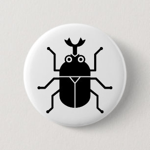 Badge Rond 5 Cm scarabée