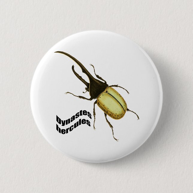 Badge Rond 5 Cm Scarabée de Hercule (Devant)