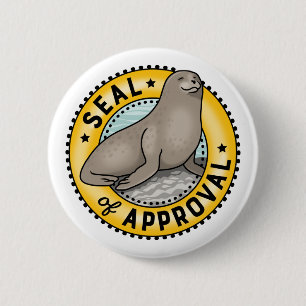 Badge Rond 5 Cm Sceau d'approbation