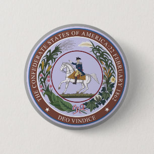 Badge Rond 5 Cm Sceau de la Confédération