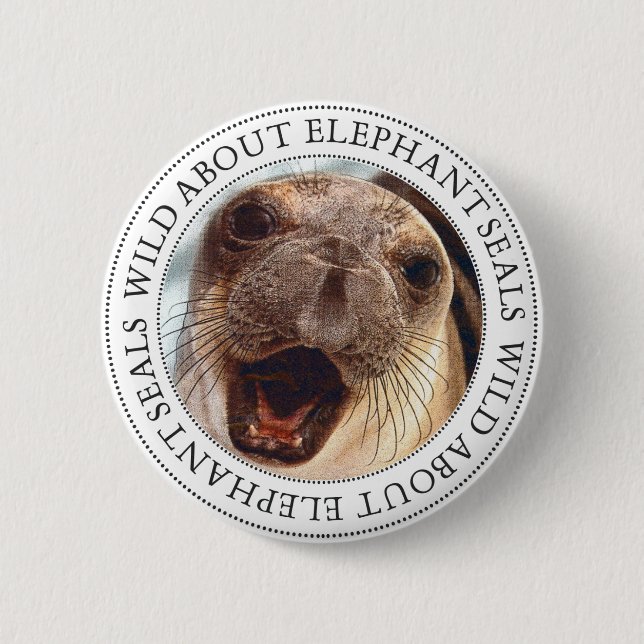Badge Rond 5 Cm Sceau d'éléphant (Devant)