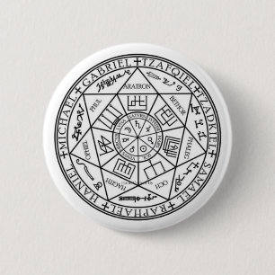 Badge Rond 5 Cm Sceau Des Sept Archanges