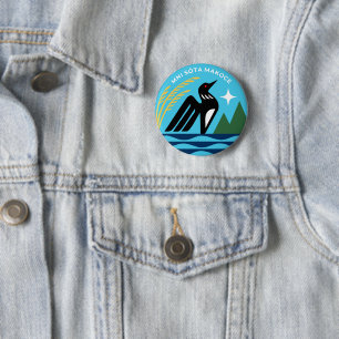 Badge Rond 5 Cm Sceau d'État du Minnesota