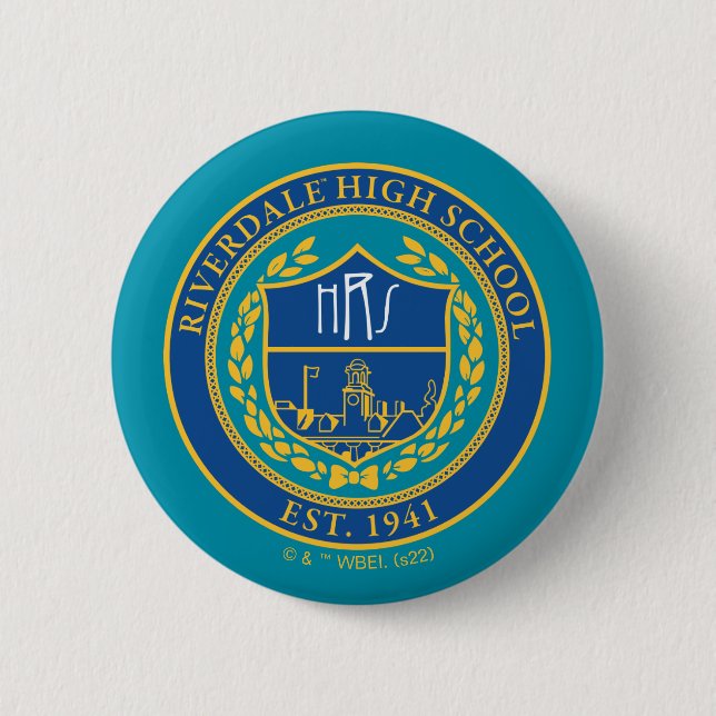 Badge Rond 5 Cm Sceau du lycée de Riverdale (Devant)