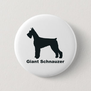 Badge Rond 5 Cm Schnauzer géant