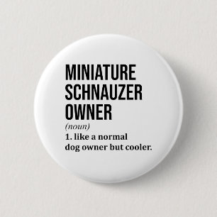 Badge Rond 5 Cm Schnauzer miniature