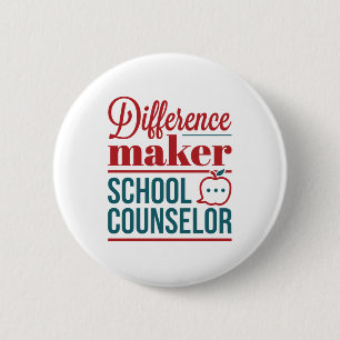 Badge Rond 5 Cm School Counselor Difference Maker