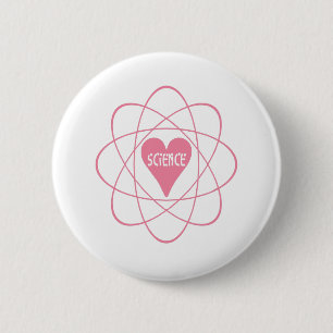 Badge Rond 5 Cm Science Heart cadeau valentine