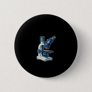 Badge Rond 5 Cm Scientifique au microscope Professeur de sciences