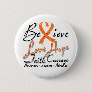 Badge Rond 5 Cm Sclérose en plaques Croire Collage cardiaque