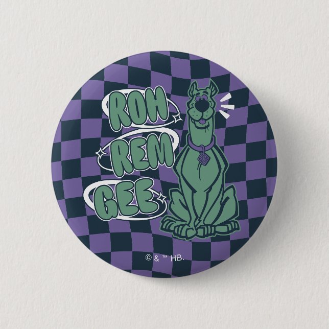 Badge Rond 5 Cm Scooby rétro "OMG" (Devant)