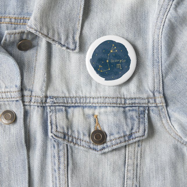 Badge Rond 5 Cm Scorpio (En situation)