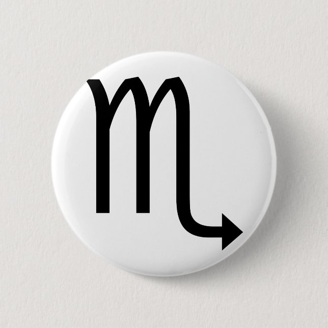 Badge Rond 5 Cm Scorpion (Devant)