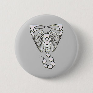 Badge Rond 5 Cm Scorpion