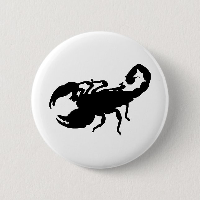 Badge Rond 5 Cm Scorpion (Devant)