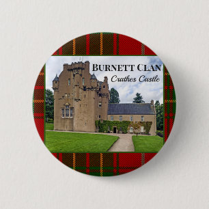 Badge Rond 5 Cm Scottish Burnett Clan Crathes Castle Garden Photo