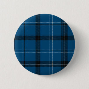 Badge Rond 5 Cm Scottish Ramsay Blue Tartan