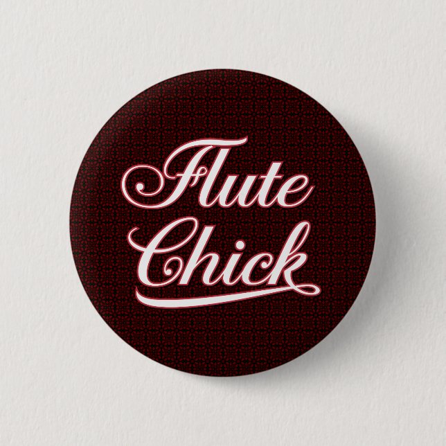 Badge Rond 5 Cm Script blanc de poussette (Devant)