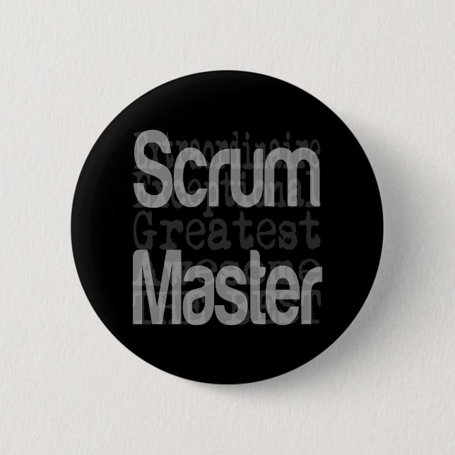 Badge Rond 5 Cm Scrum Master Extraordinaire (Devant)