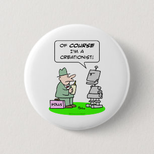 Badge Rond 5 Cm scrutins de religion de cours de robot de