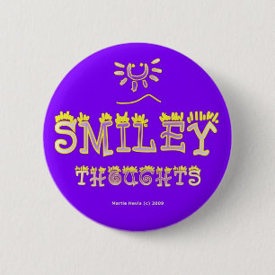 Badge Rond 5 Cm Se boutonnent des pensées (2b)/Pin