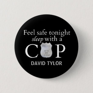 Badge Rond 5 Cm Se sentir en sécurité ce soir !