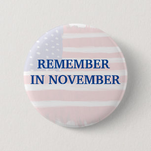 Badge Rond 5 Cm Se souvenir en novembre
