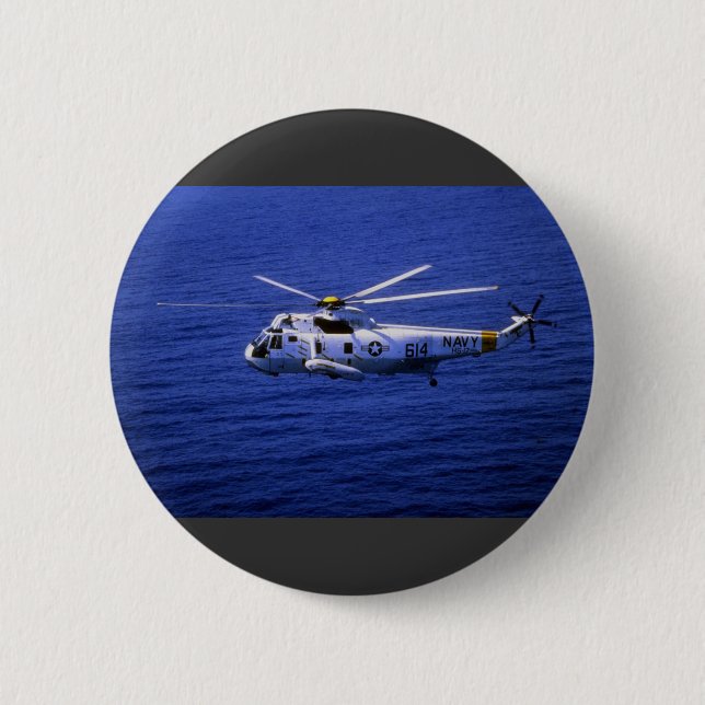 Badge Rond 5 Cm Sea King SH-3H (Devant)