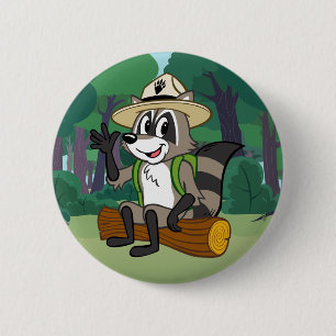 Badge Rond 5 Cm Séance de Rick de garde forestière de Rick   de
