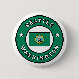 Badge Rond 5 Cm Seattle Washington