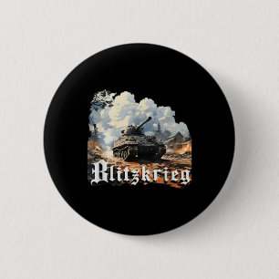 Badge Rond 5 Cm Seconde Guerre mondiale Blitzkrieg