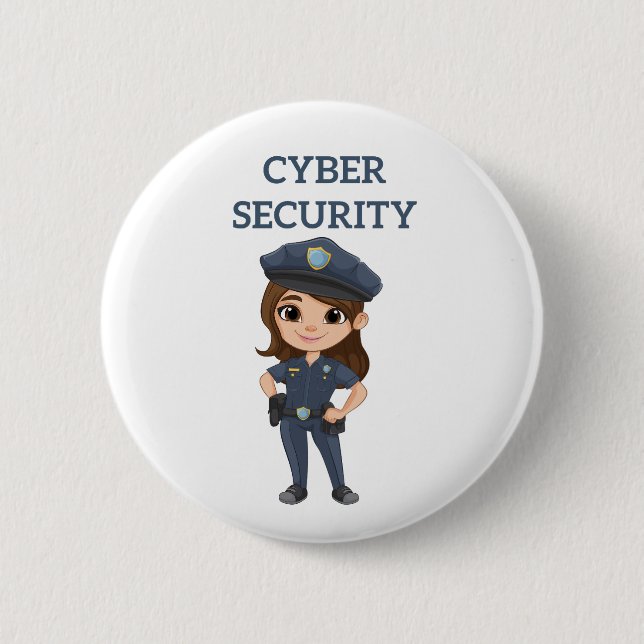 Badge Rond 5 Cm Sécurité informatique : Digital Defender (Devant)