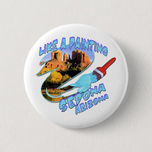 Badge Rond 5 Cm Sedona Arizona