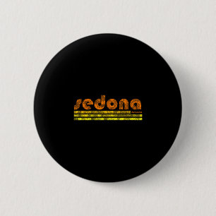 Badge Rond 5 Cm Sedona arizona rétro vintage patiné randonnée