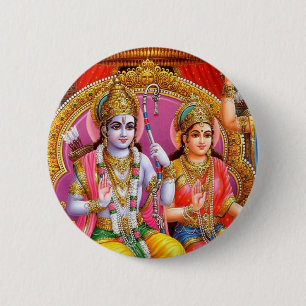Badge Rond 5 Cm Seigneur Rama