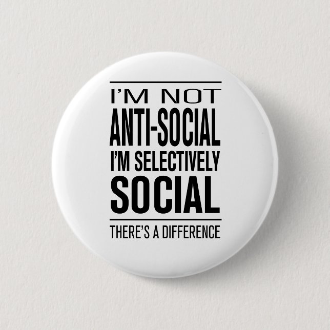 Badge Rond 5 Cm SelectivelySocial (Devant)