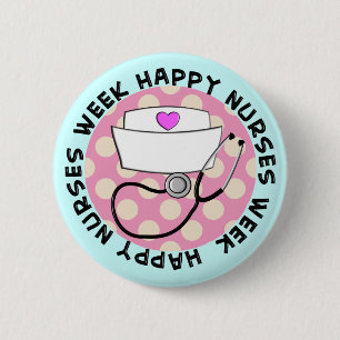 Badge Rond 5 Cm Semaine /buttons d'infirmières