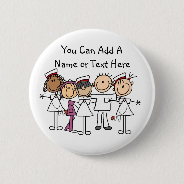 Badge Rond 5 Cm Semaine des infirmières (Devant)