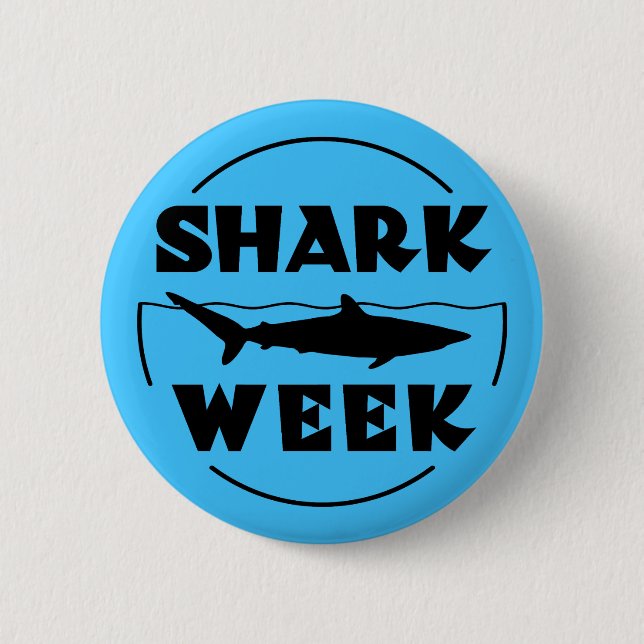 Badge Rond 5 Cm Semaine du requin (Devant)